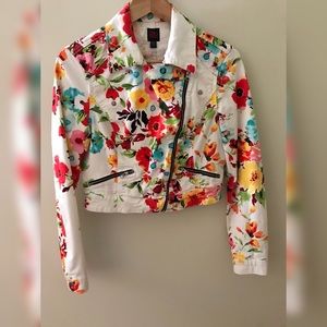 2B Bebe Jeans Floral Jacket size S